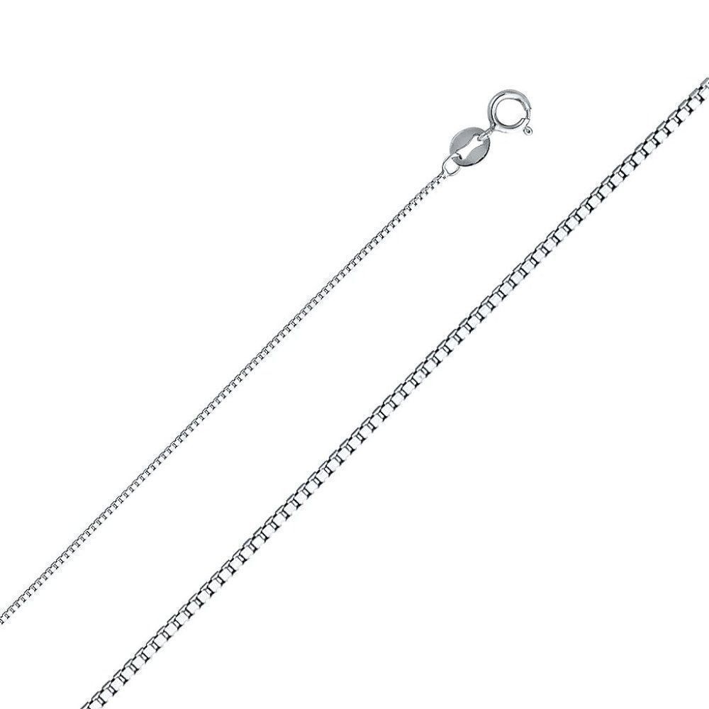 14k Solid Gold Box Chain Necklace | Real Gold Box Chain Necklace | Birthday Gift